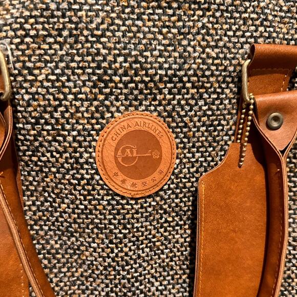 Vintage China Airlines Carry-On Tote Bag Duffel - Picture 2 of 16